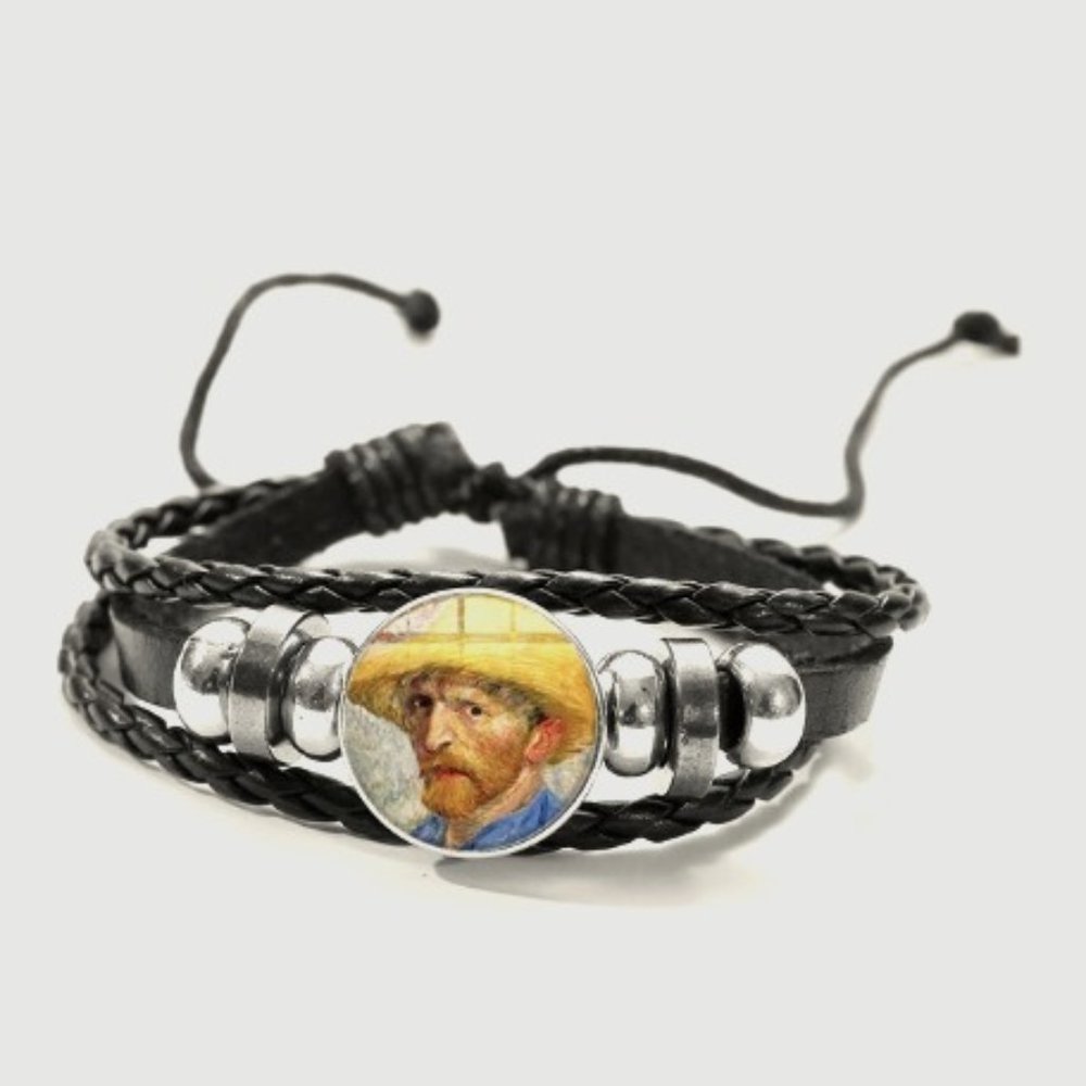 🍏50% OFF/3+...Van Gogh "Self-Portrait with Straw Hat" Bracelet